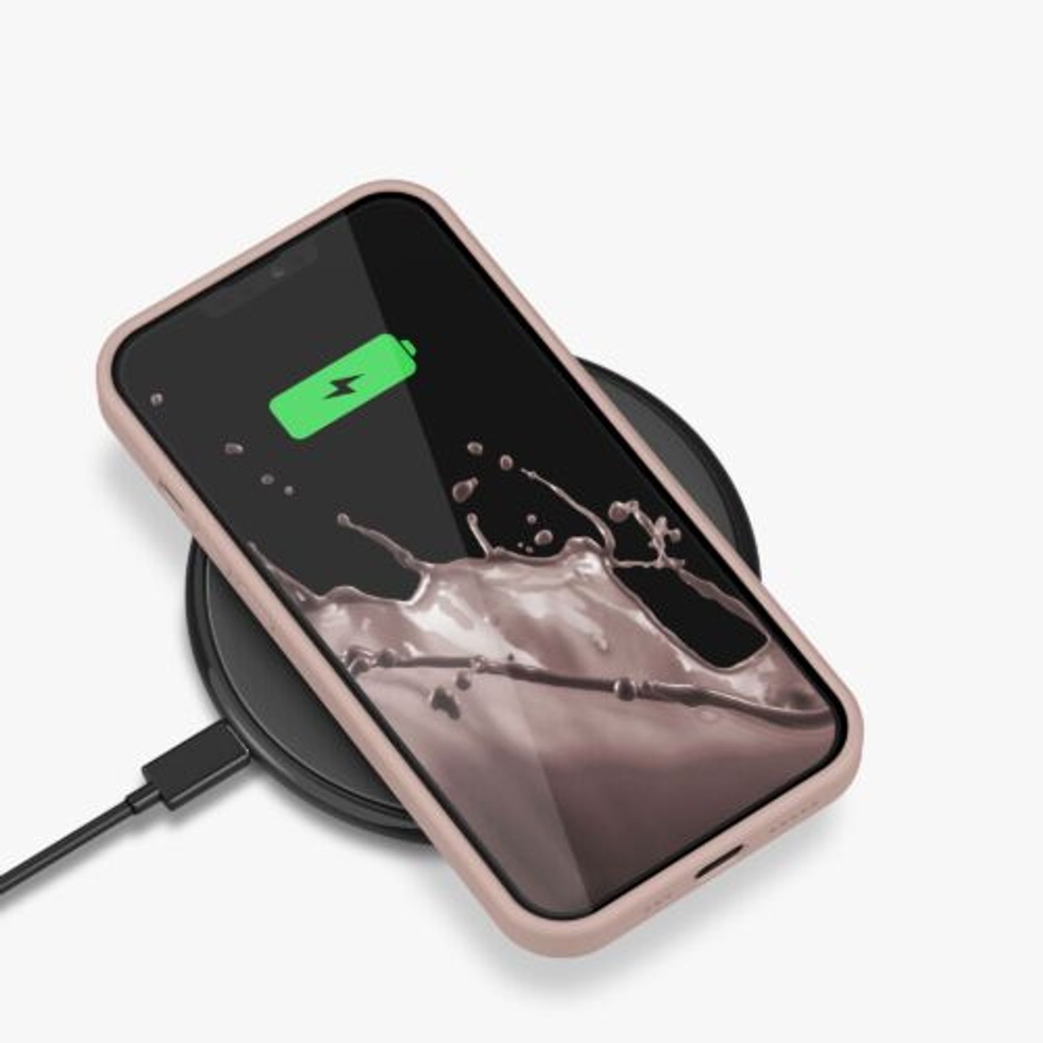 Husa pentru iPhone 13, Silicon, Crem, 55878.10 fotografia produsului View 11 L