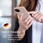 Husa pentru iPhone 13, Silicon, Crem, 55878.10 fotografia produsului View 5 S