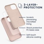 Husa pentru iPhone 13, Silicon, Crem, 55878.10 fotografia produsului View 3 S