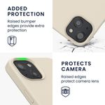 Husa pentru iPhone 13, Silicon, Crem, 55878.16 fotografia produsului View 2 S