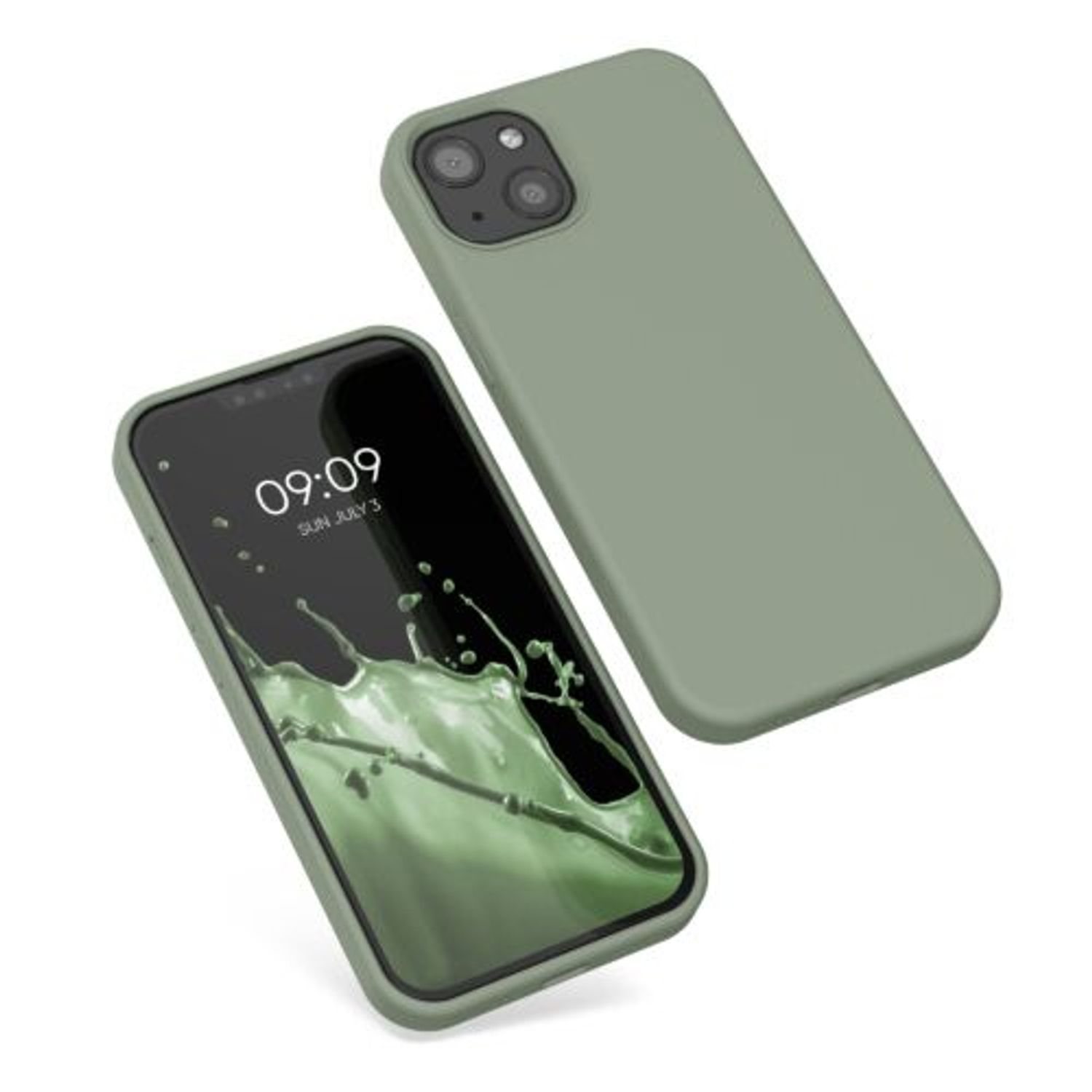 Husa pentru iPhone 13, Silicon, Verde, 55878.172 fotografia produsului View 2 L