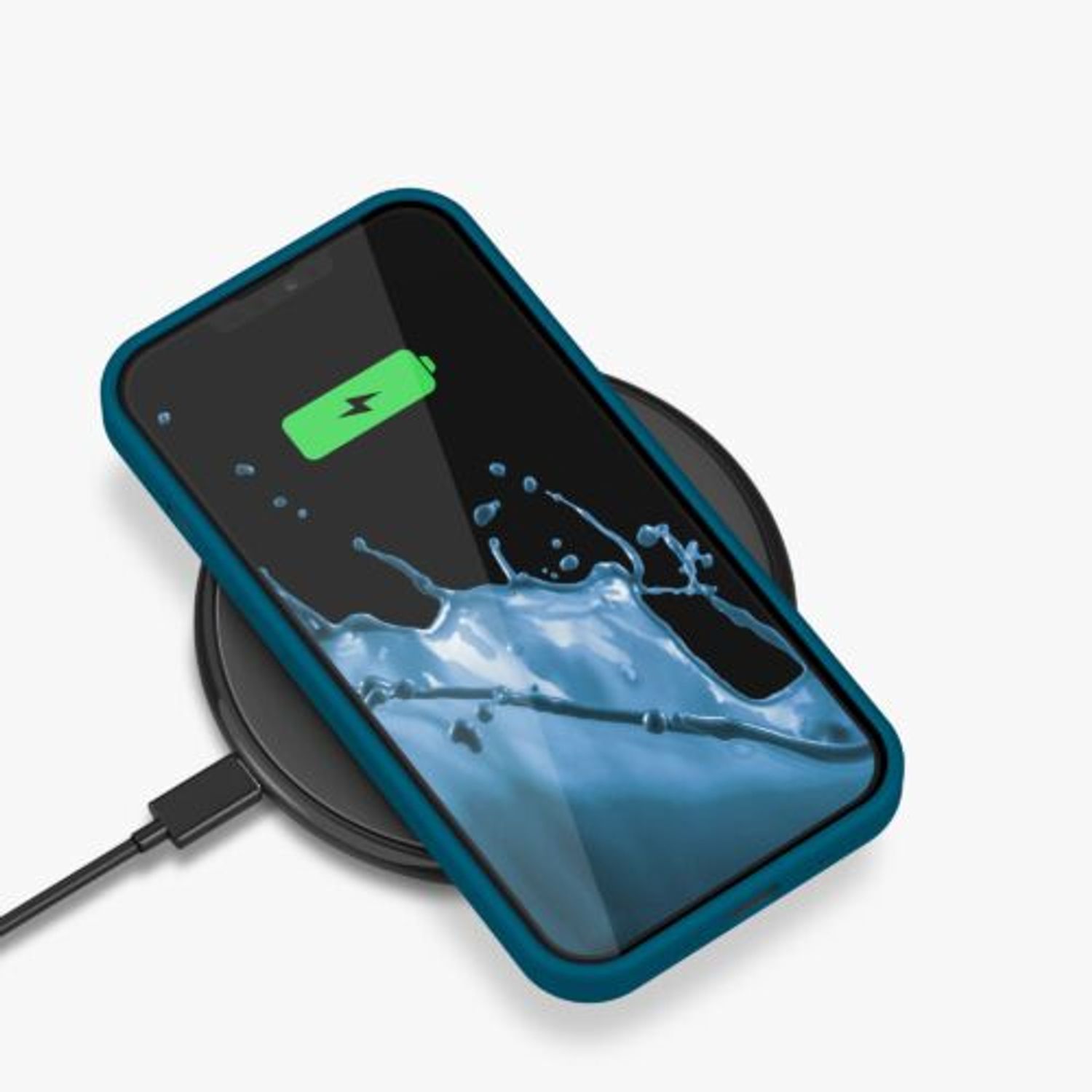 Husa pentru iPhone 13, Silicon, Albastru, 55878.224 fotografia produsului View 9 L