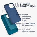 Husa pentru iPhone 13, Silicon, Albastru, 55878.224 fotografia produsului View 6 S