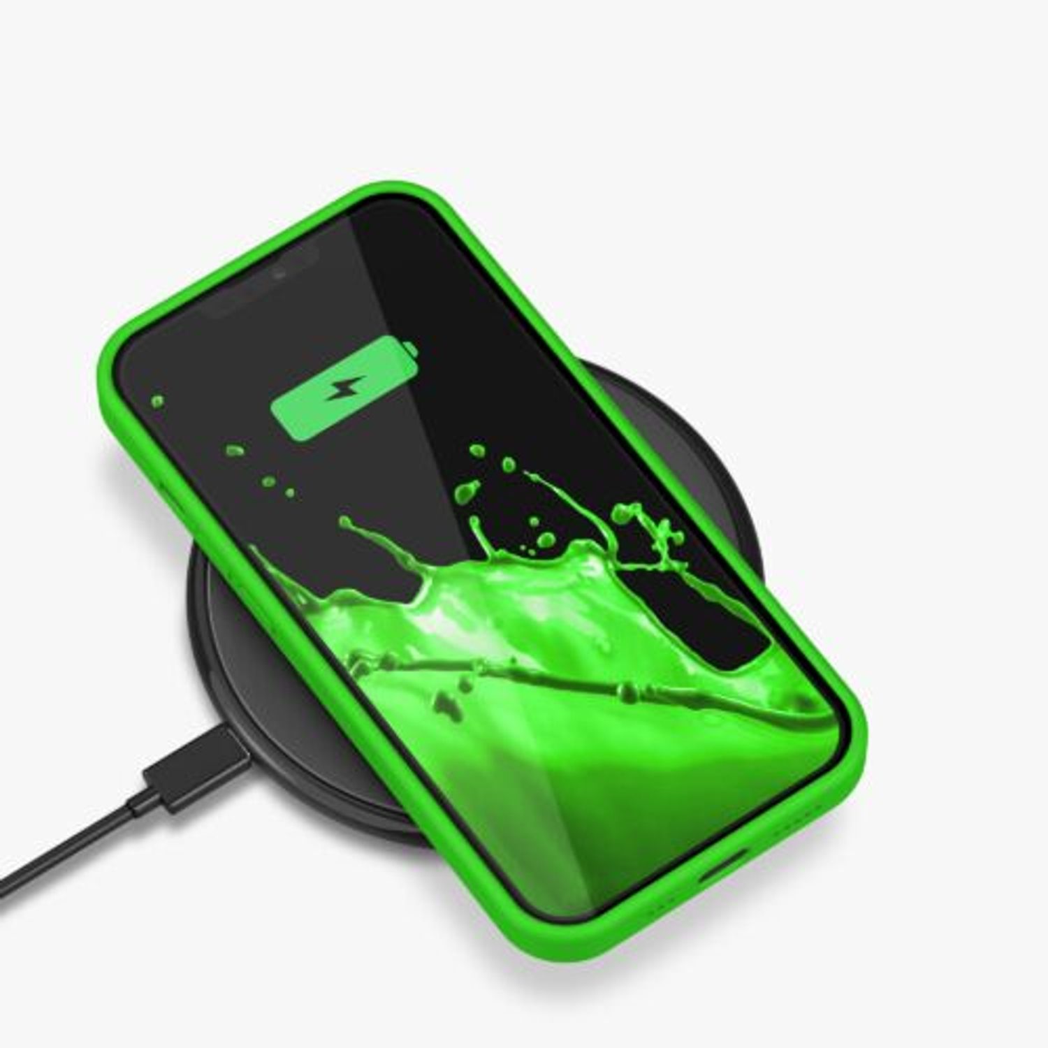 Husa pentru iPhone 13, Silicon, Verde, 55878.159 fotografia produsului View 11 L