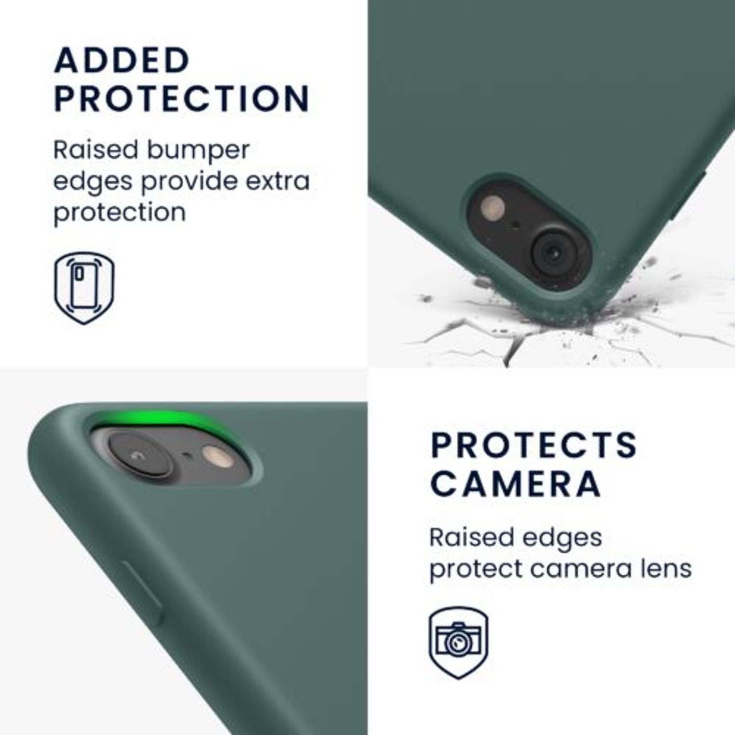 Husa pentru Apple iPhone 8/iPhone 7/iPhone SE 2, Silicon, Verde, 40225.171 fotografia produsului View 3 L