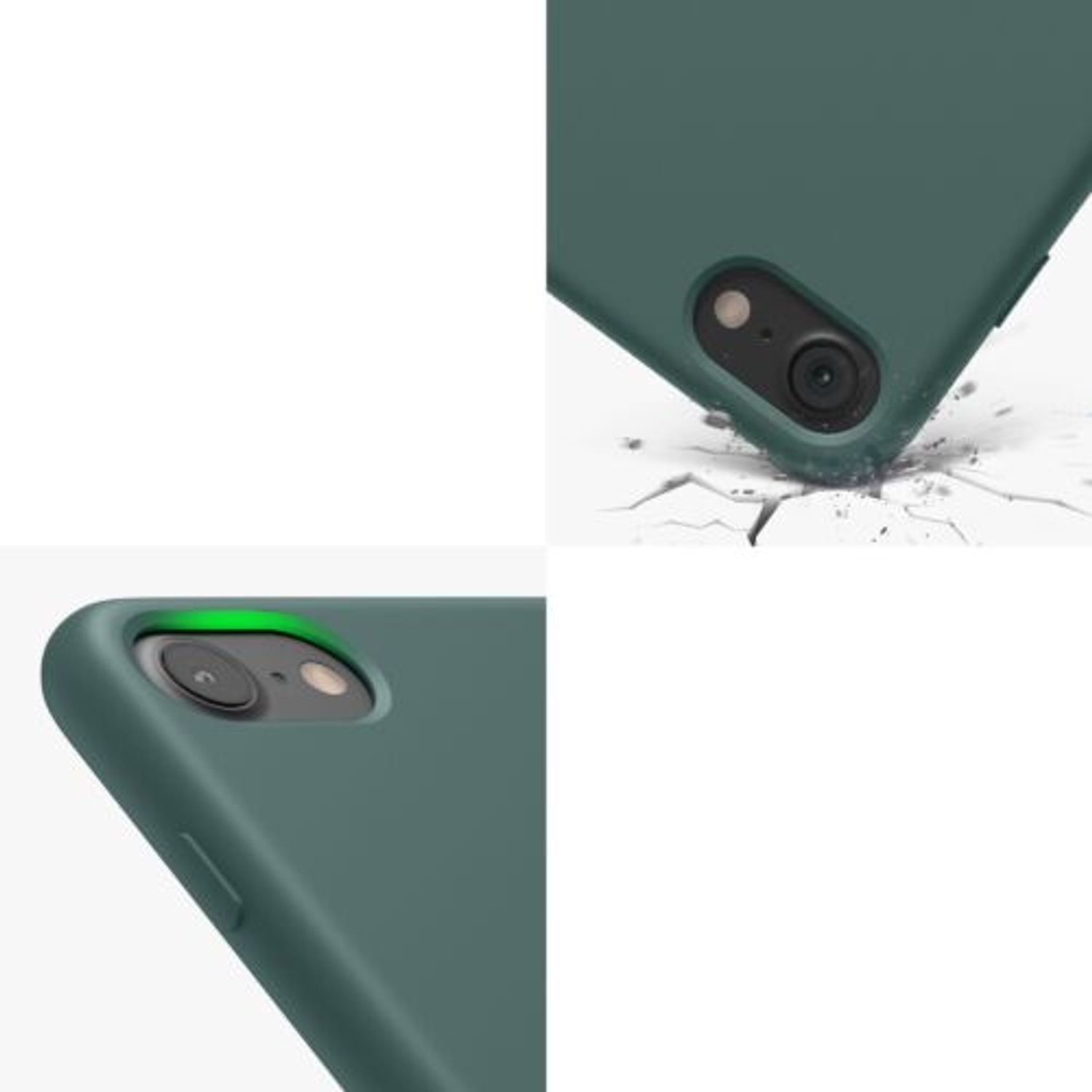 Husa pentru Apple iPhone 8/iPhone 7/iPhone SE 2, Silicon, Verde, 40225.171 fotografia produsului View 11 L