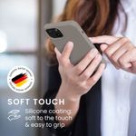 Husa pentru iPhone 13, Silicon, Gri, 55878.43 fotografia produsului View 5 S
