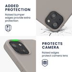 Husa pentru iPhone 13, Silicon, Gri, 55878.43 fotografia produsului View 4 S