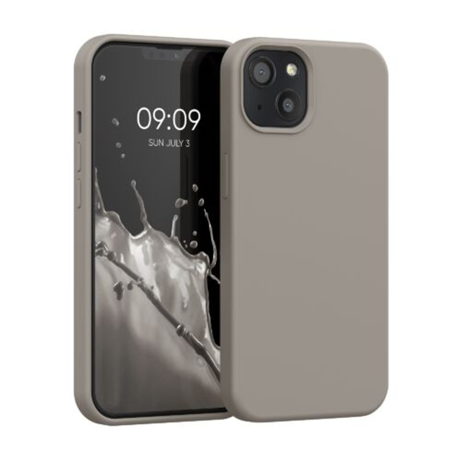 Husa pentru iPhone 13, Silicon, Gri, 55878.43 fotografia produsului