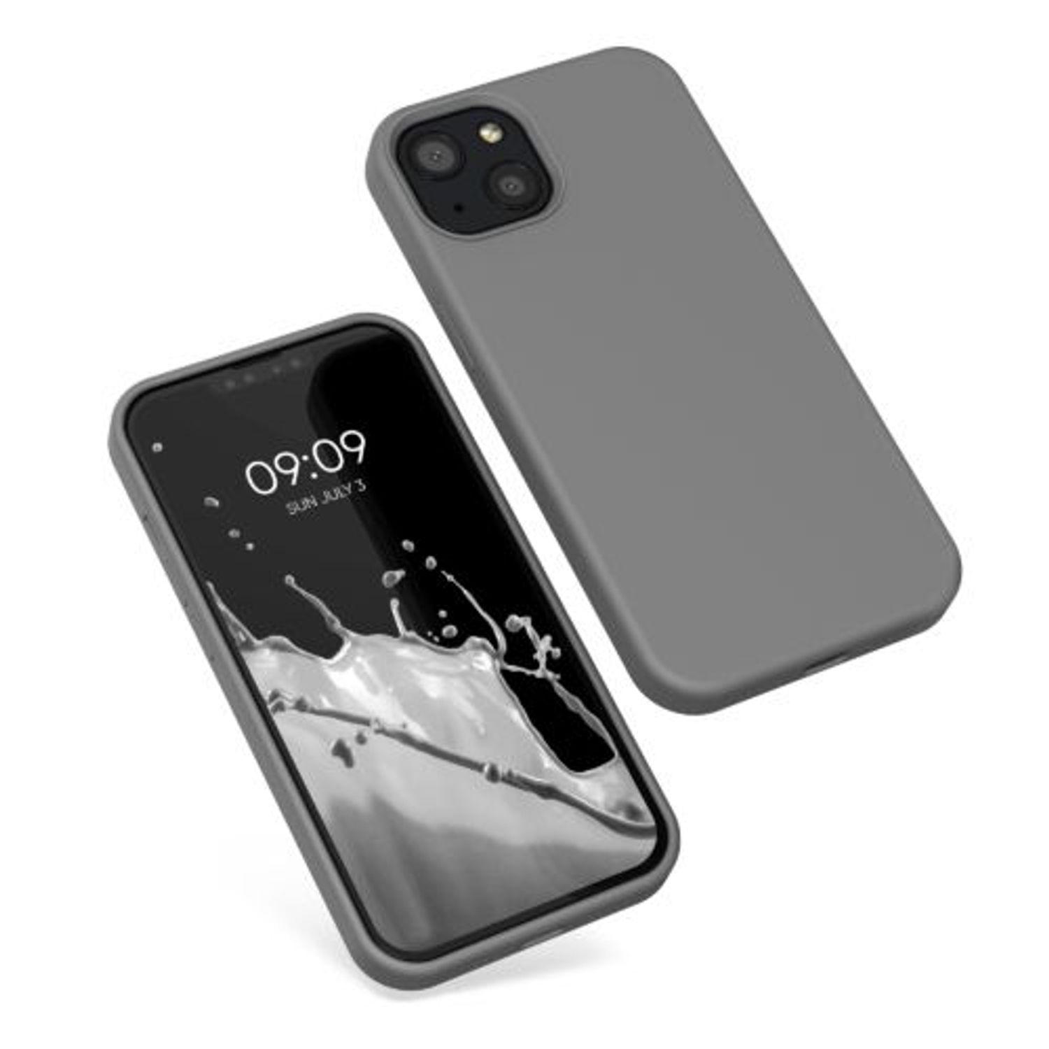Husa pentru iPhone 13, Silicon, Gri, 55878.155 fotografia produsului View 2 L
