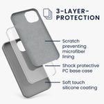 Husa pentru iPhone 13, Silicon, Gri, 55878.155 fotografia produsului View 5 S