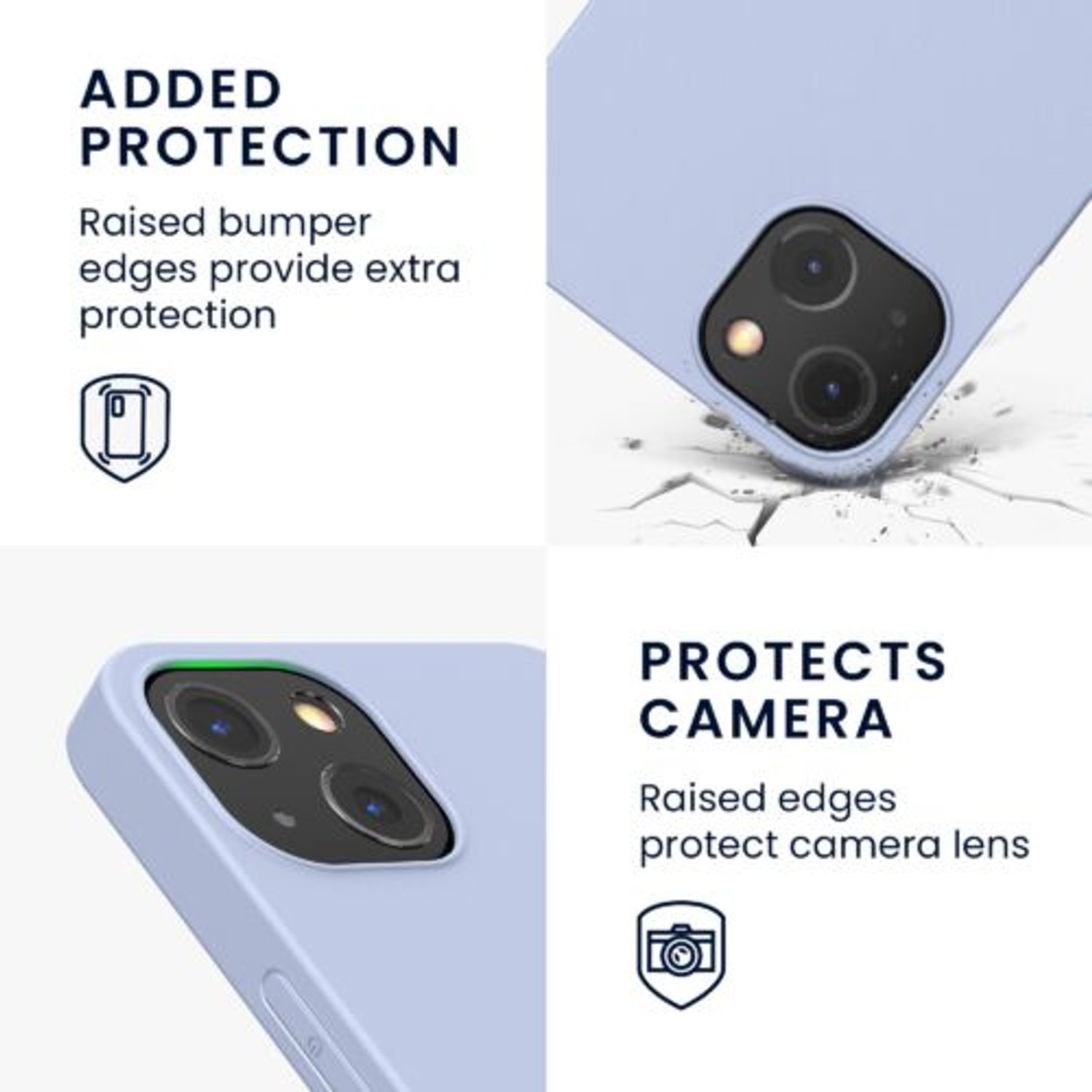 Husa pentru iPhone 13, Silicon, Albastru, 55944.58 fotografia produsului View 4 L