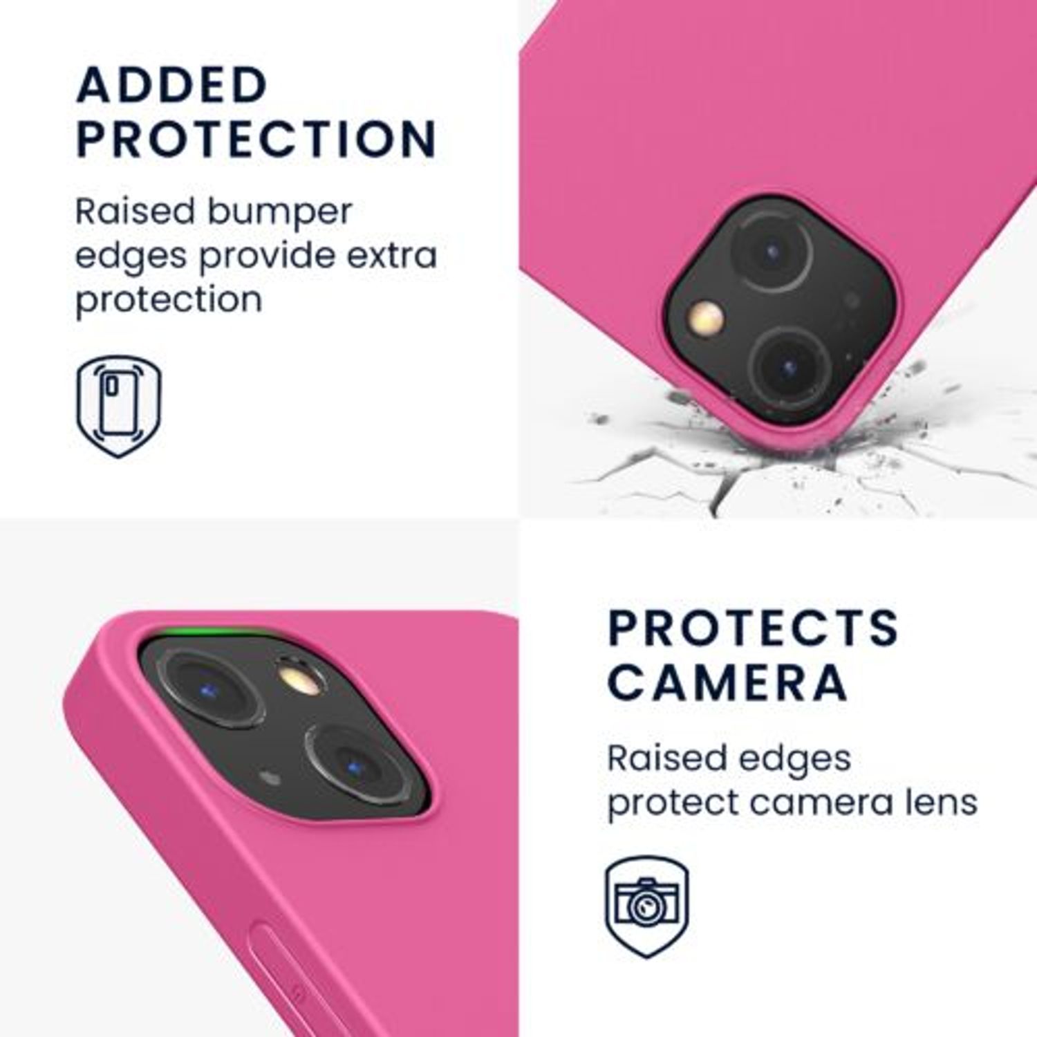 Husa pentru iPhone 13, Silicon, Roz, 55944.213 fotografia produsului View 4 L