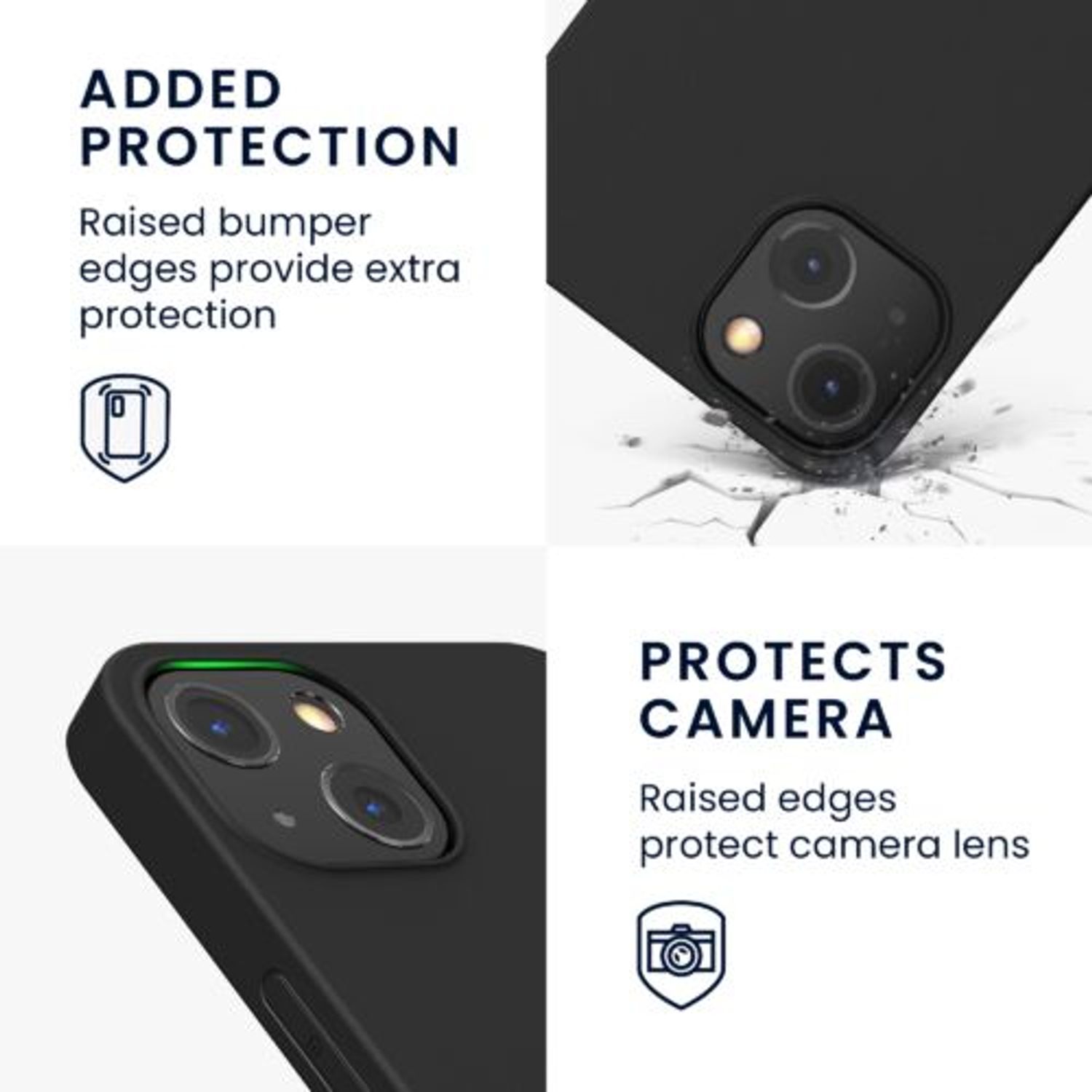 Husa pentru iPhone 13, Silicon, Negru, 55944.47 fotografia produsului View 5 L
