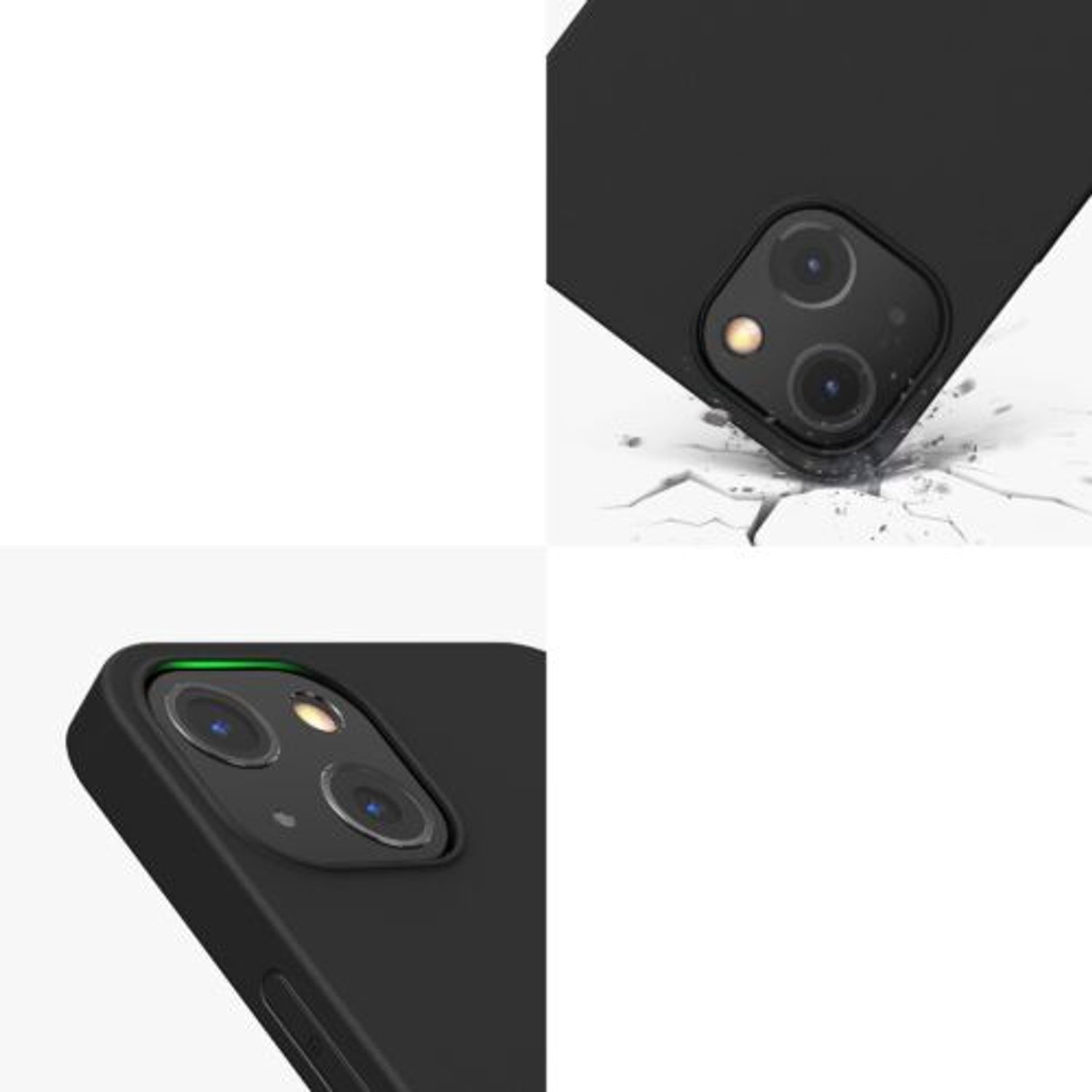 Husa pentru iPhone 13, Silicon, Negru, 55944.47 fotografia produsului View 11 L