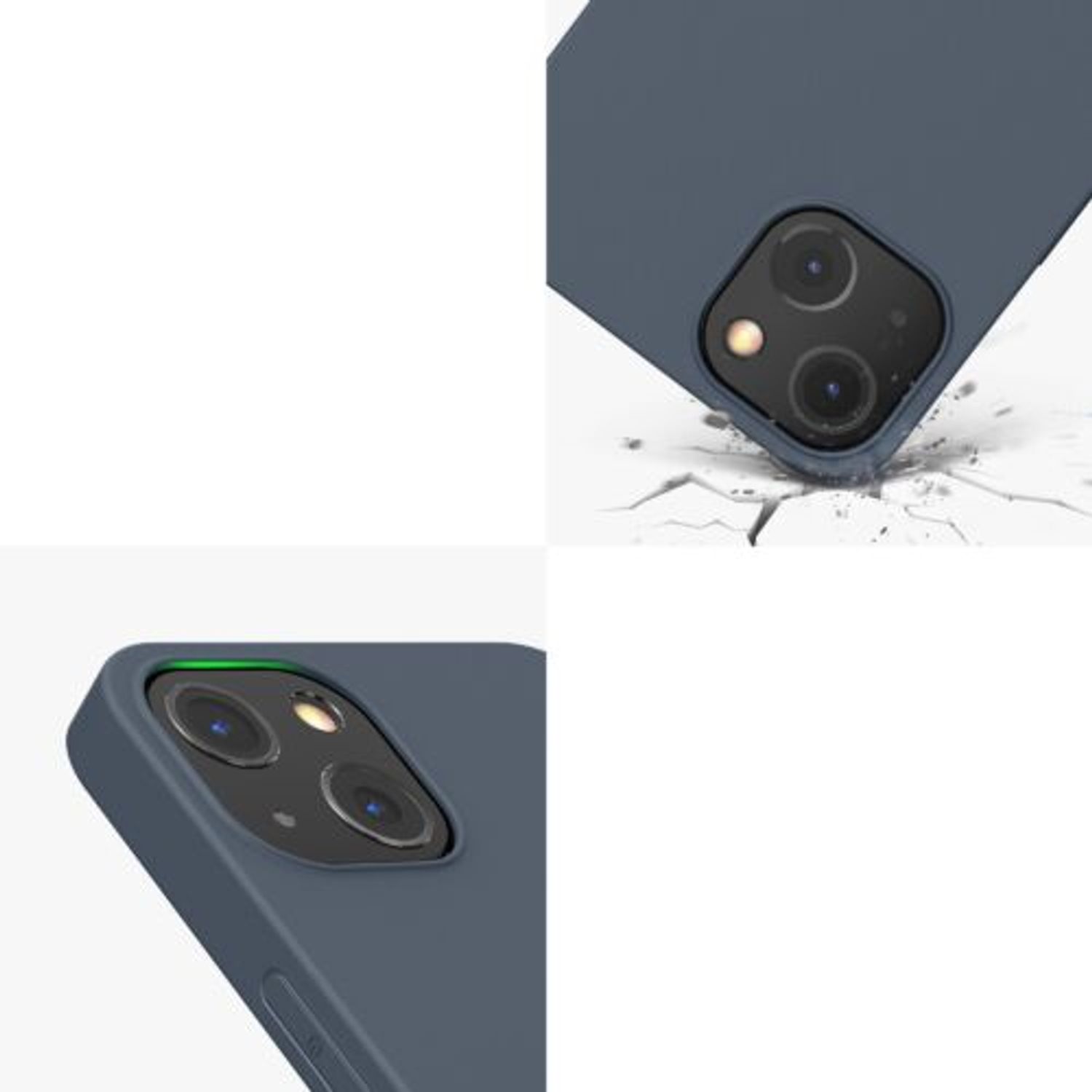 Husa pentru iPhone 13, Silicon, Albastru, 55944.202 fotografia produsului View 7 L