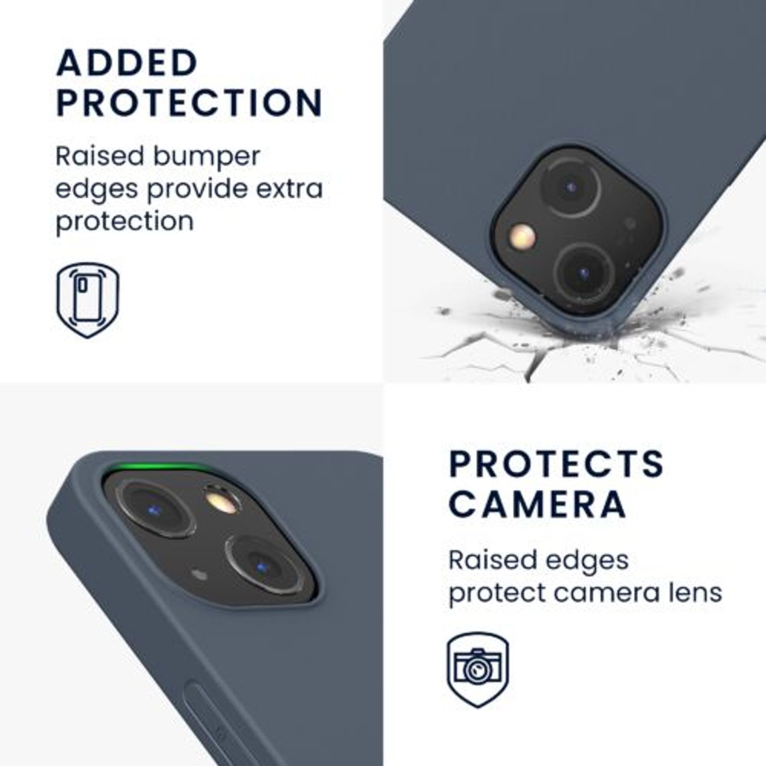 Husa pentru iPhone 13, Silicon, Albastru, 55944.202 fotografia produsului View 4 L