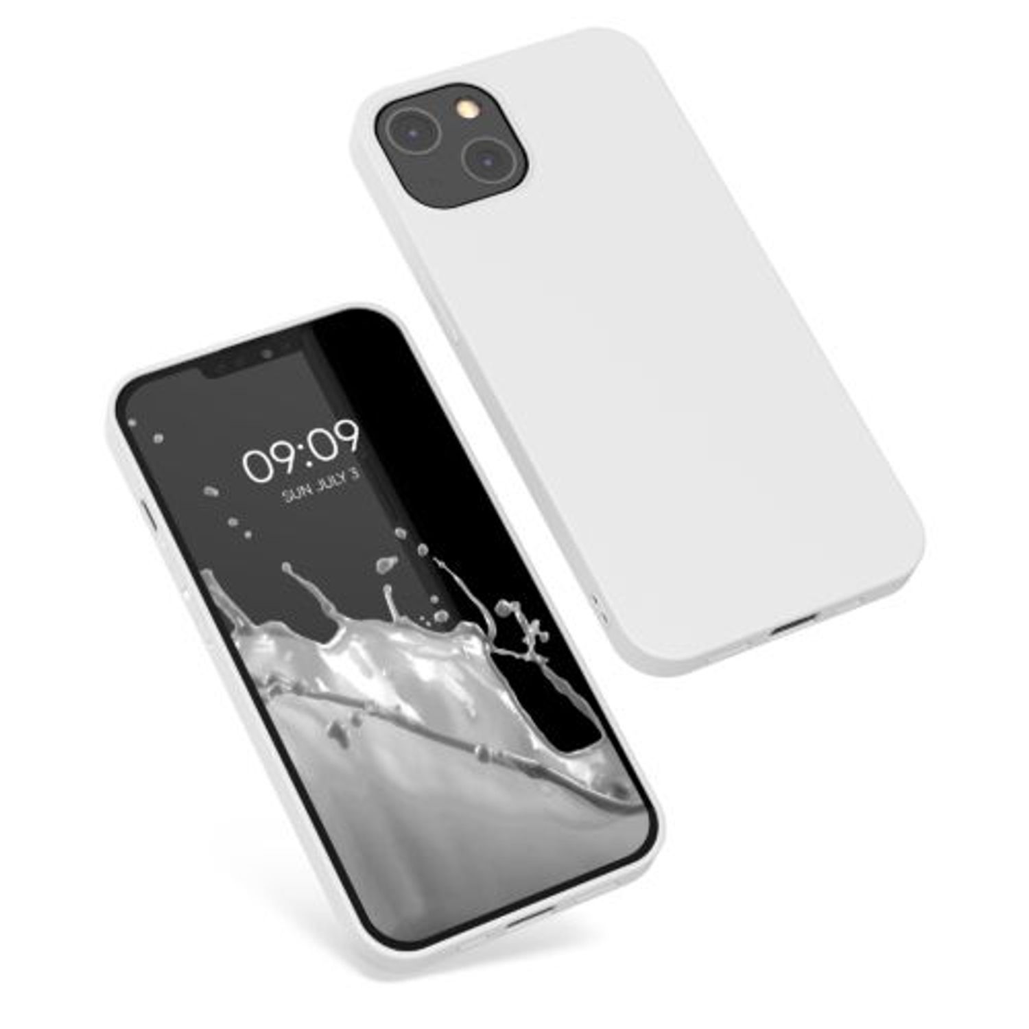 Husa pentru iPhone 13, Silicon, Alb, 55944.48 fotografia produsului View 2 L