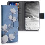 Husa pentru iPhone 13 Mini, Piele ecologica, Albastru, 55935.02 fotografia produsului