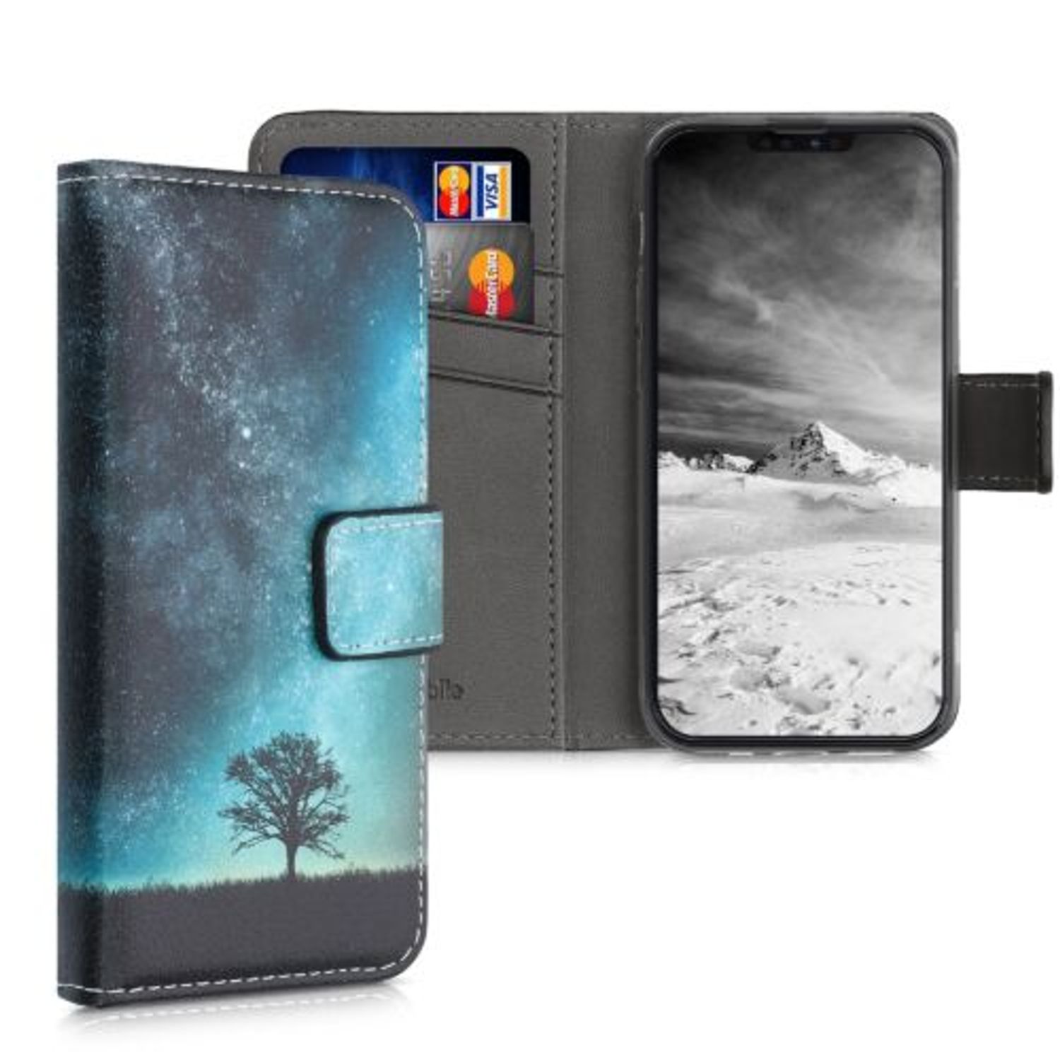 Husa pentru iPhone 13 Mini, Piele ecologica, Multicolor, 55935.01 fotografia produsului