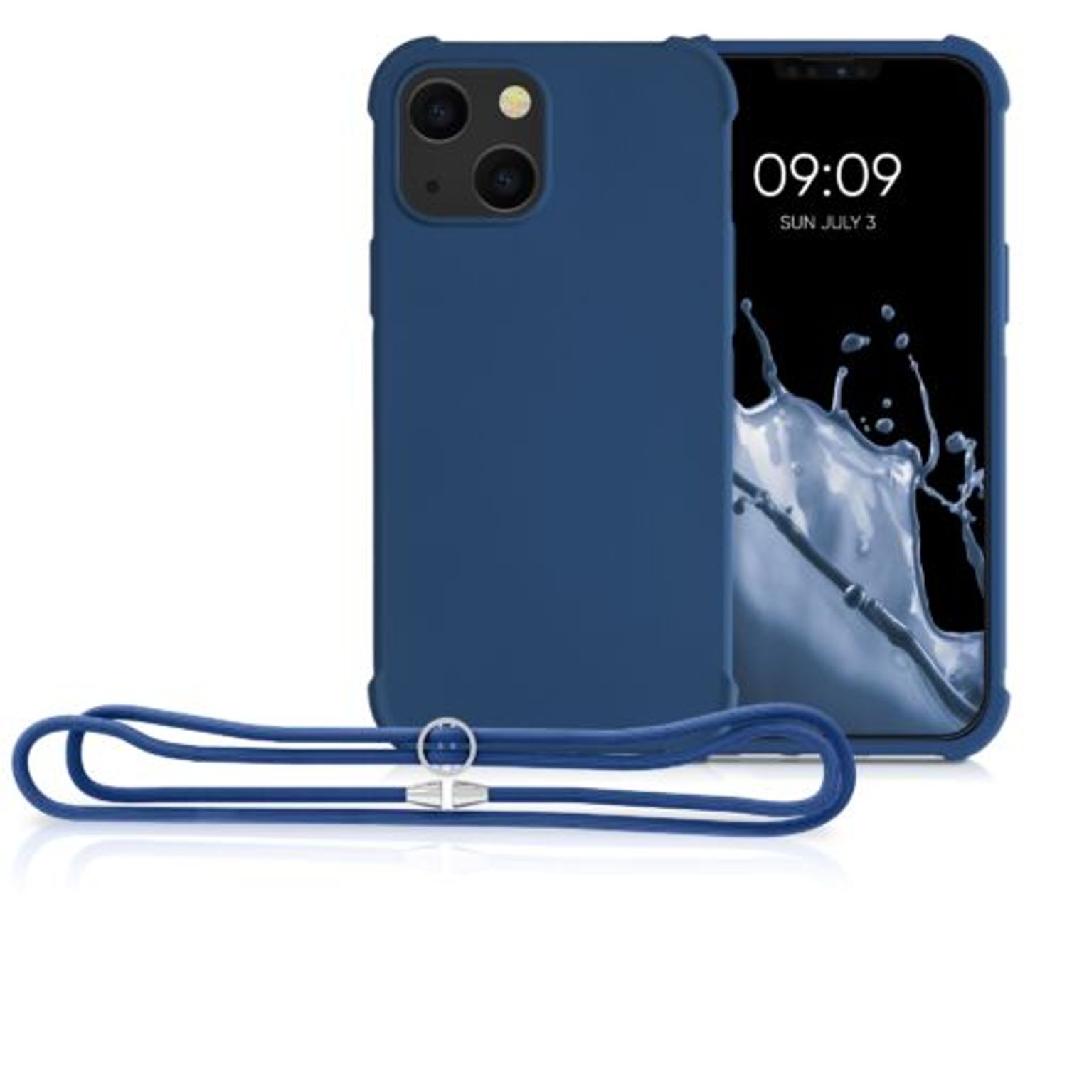 Husa pentru iPhone 13 Mini, Silicon, Albastru, 55933.17 fotografia produsului View 5 L