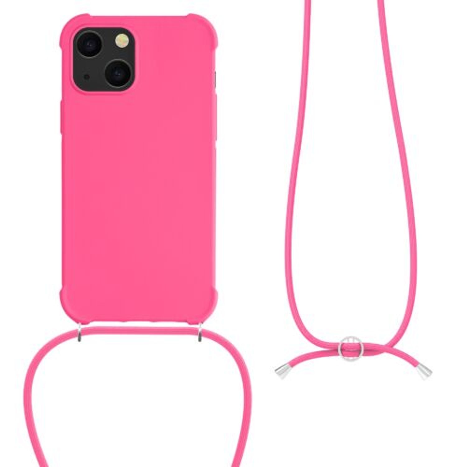 Husa pentru iPhone 13 Mini, Silicon, Roz, 55933.77 fotografia produsului View 2 L