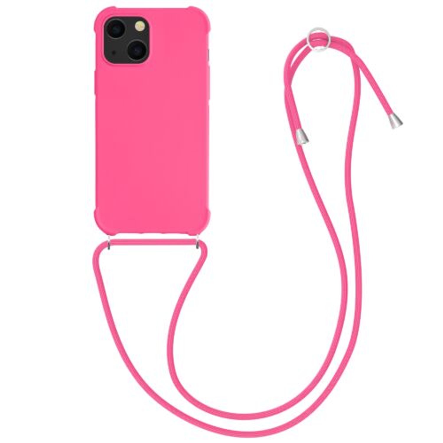 Husa pentru iPhone 13 Mini, Silicon, Roz, 55933.77 fotografia produsului