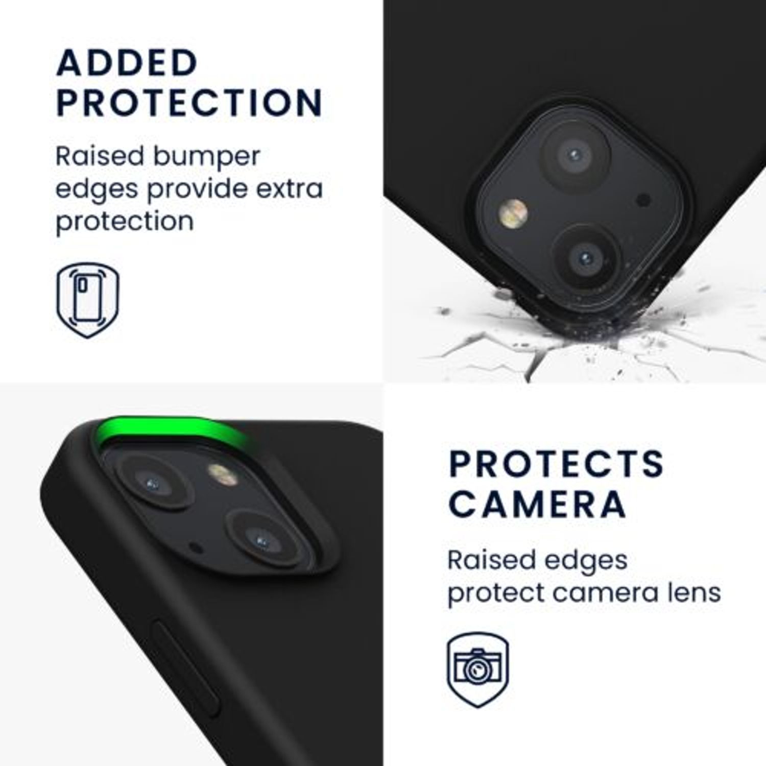 Husa pentru iPhone 13 Mini, Silicon, Negru, 55877.01 fotografia produsului View 10 L