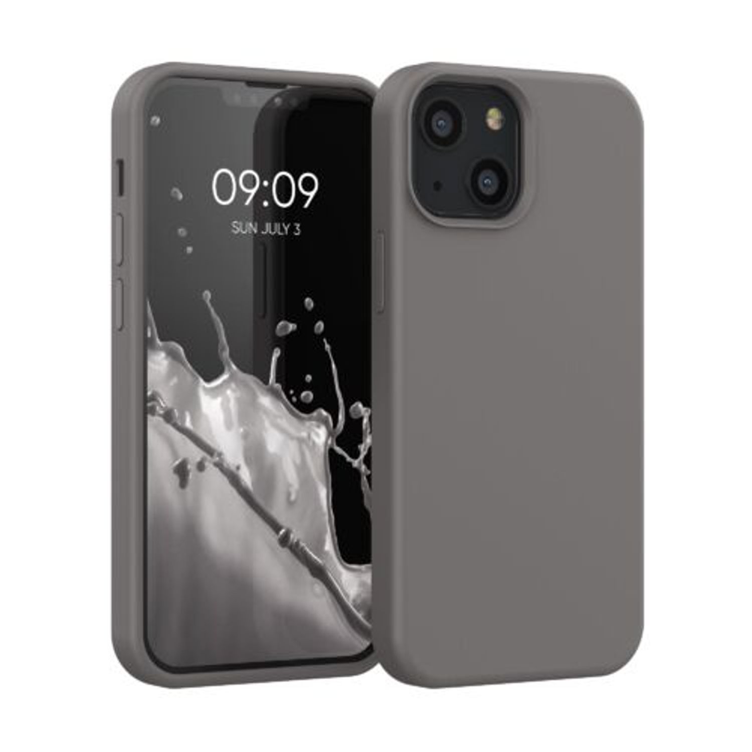 Husa pentru iPhone 13 Mini, Silicon, Gri, 55877.155 fotografia produsului