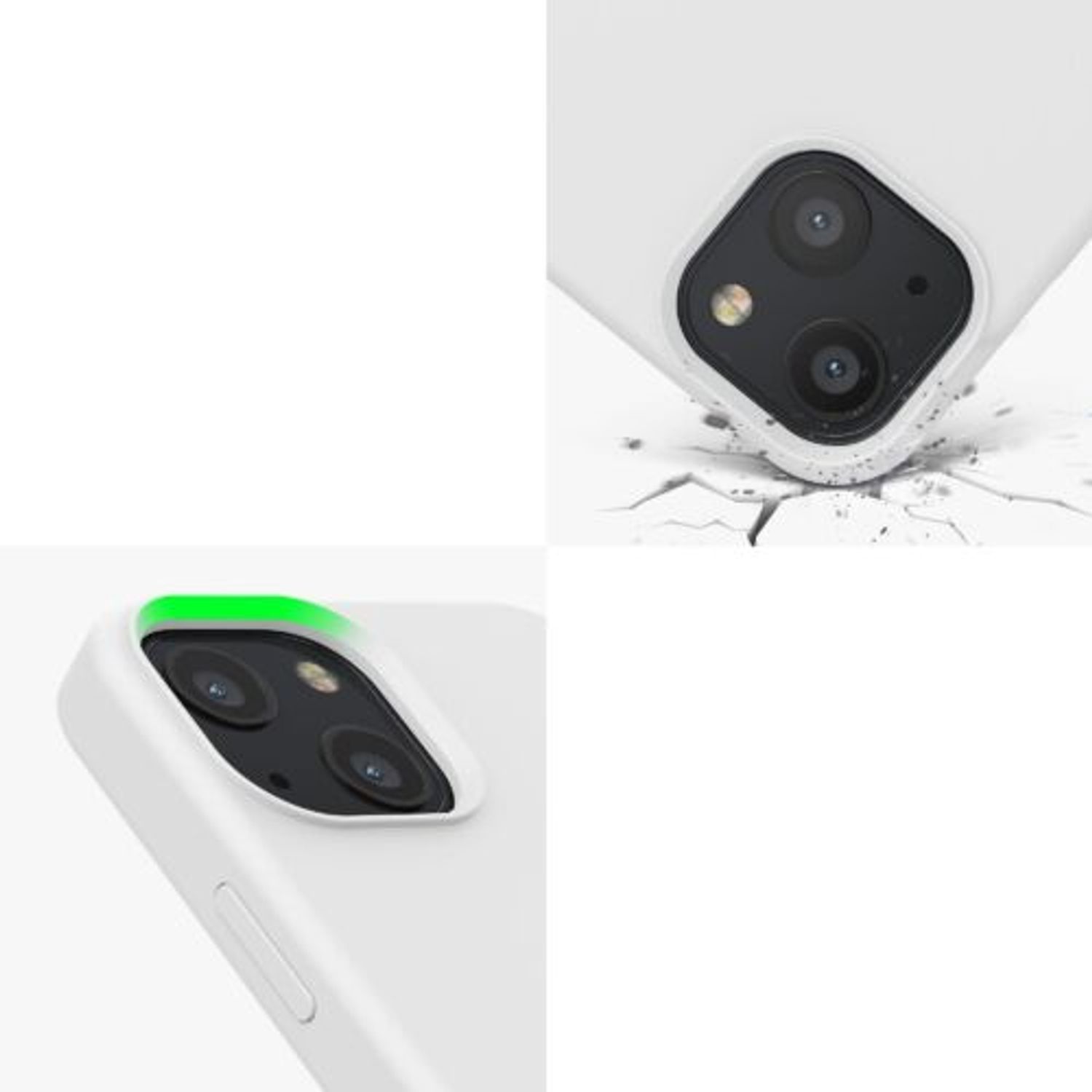 Husa pentru iPhone 13 Mini, Silicon, Alb, 55877.02 fotografia produsului View 7 L