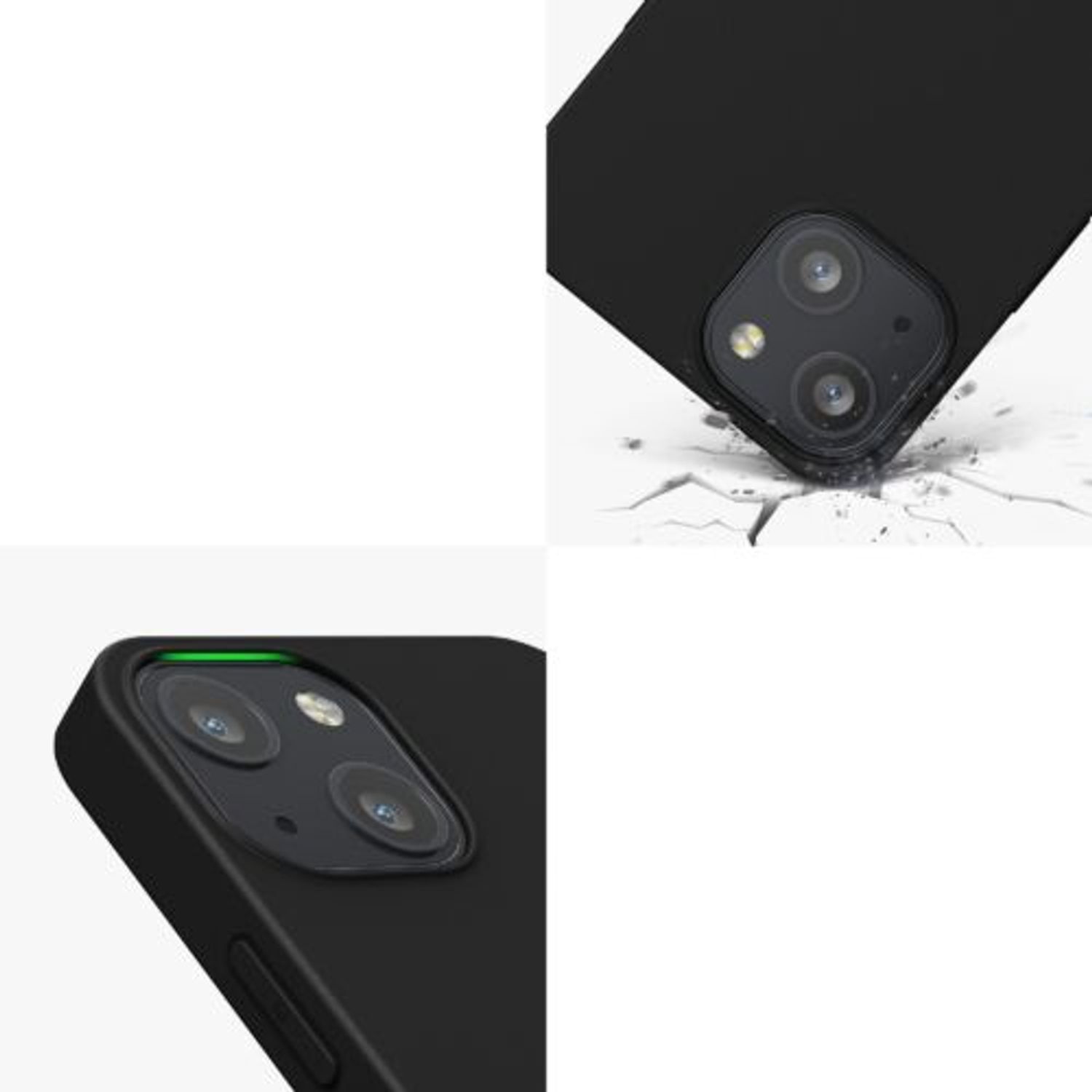 Husa pentru iPhone 13 Mini, Silicon, Negru, 55927.47 fotografia produsului View 9 L