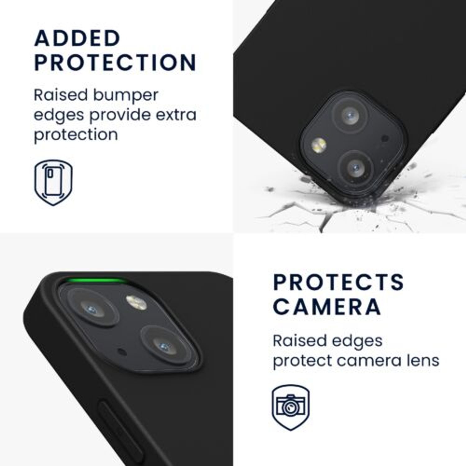 Husa pentru iPhone 13 Mini, Silicon, Negru, 55927.47 fotografia produsului View 6 L
