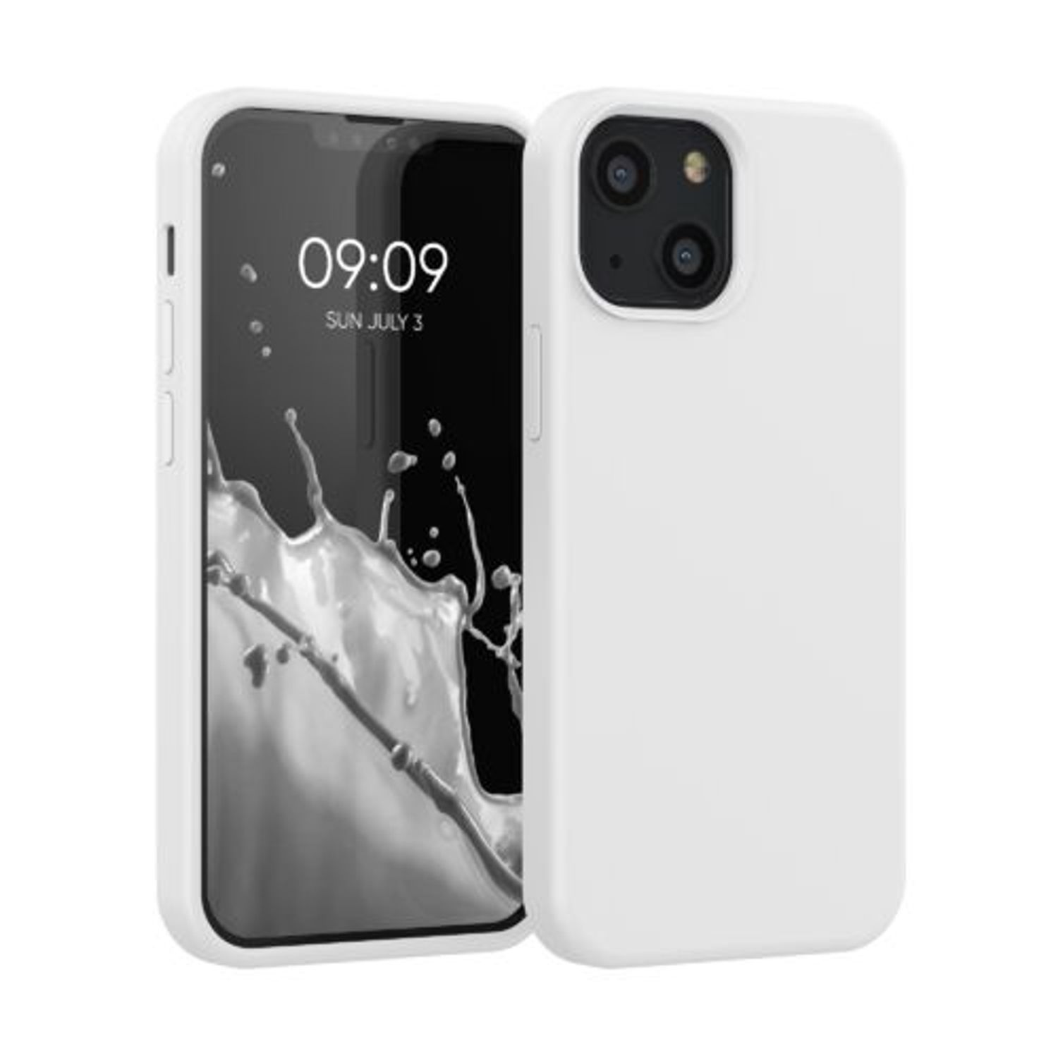 Husa pentru iPhone 13 Mini, Silicon, Alb, 55877.02 fotografia produsului