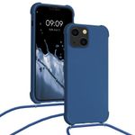 Husa pentru iPhone 13 Mini, Silicon, Albastru, 55933.17 fotografia produsului View 2 S