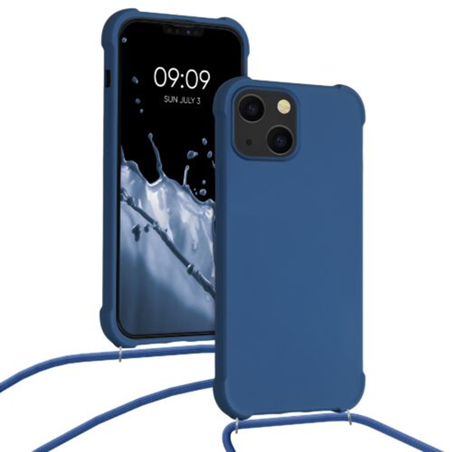 Husa pentru iPhone 13 Mini, Silicon, Albastru, 55933.17 fotografia produsului View 2 L