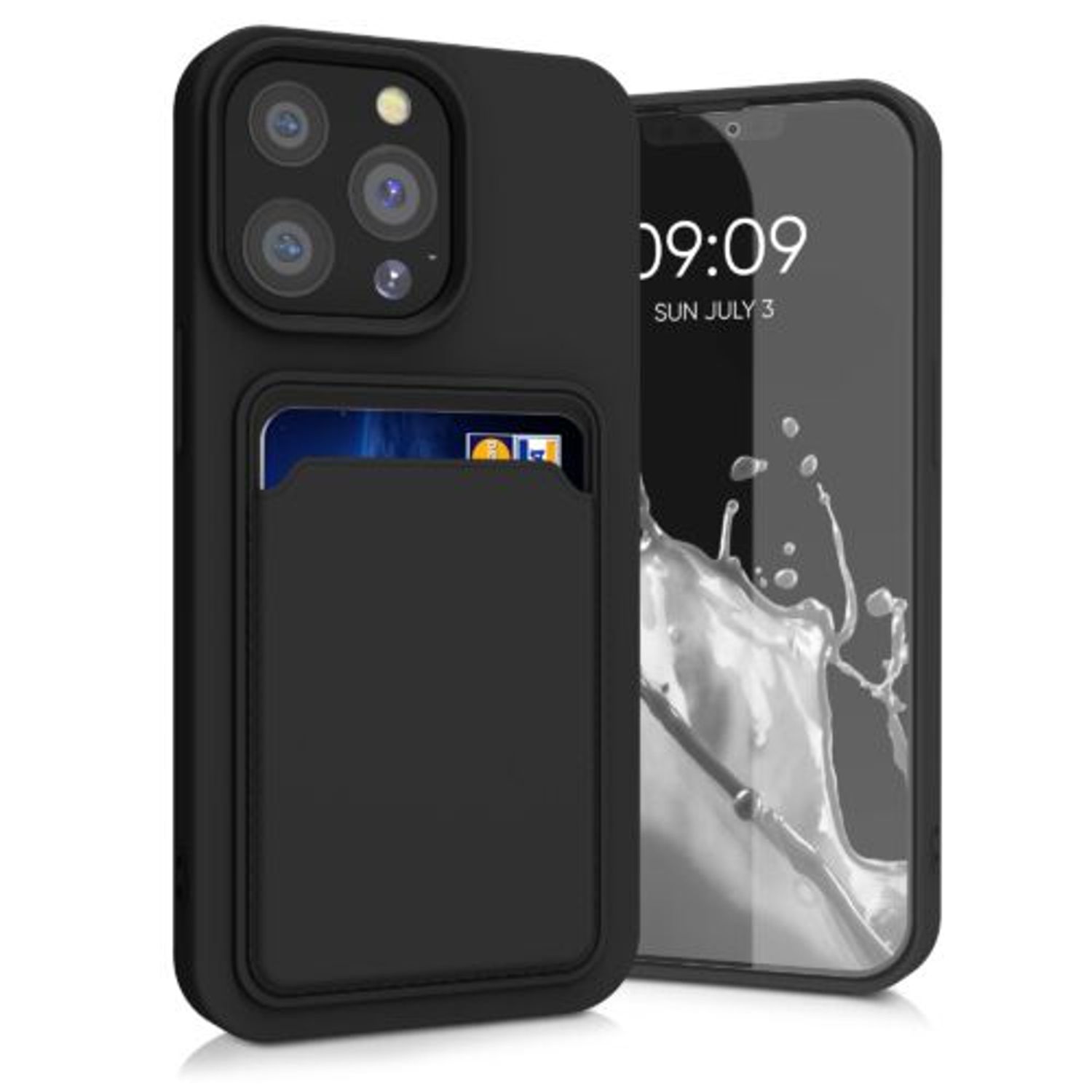 Husa pentru iPhone 13 Pro, Silicon, Negru, 55969.01 fotografia produsului