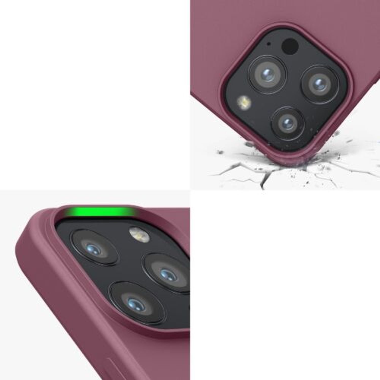 Husa pentru iPhone 13 Pro, Silicon, Roz, 55962.167 fotografia produsului View 7 L
