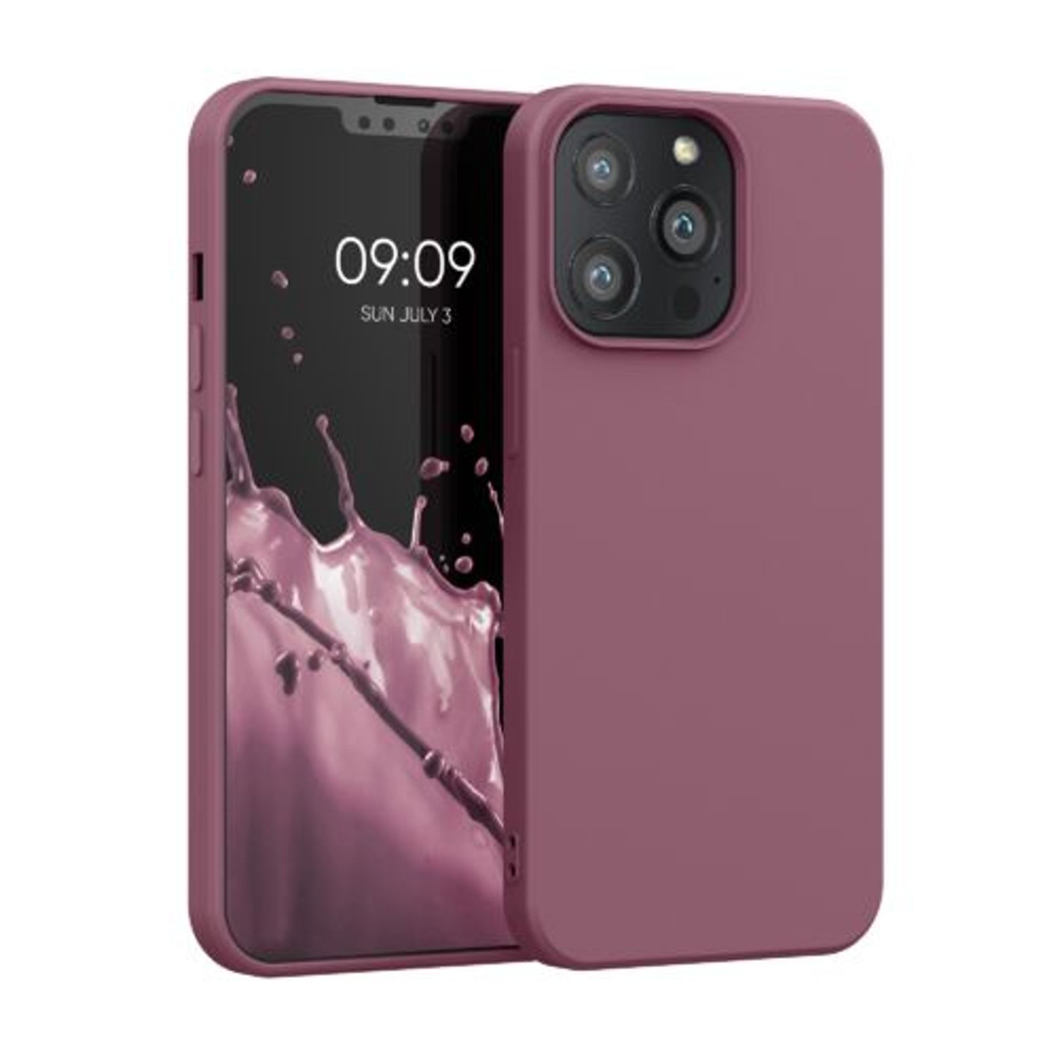 Husa pentru iPhone 13 Pro, Silicon, Roz, 55962.167 fotografia produsului