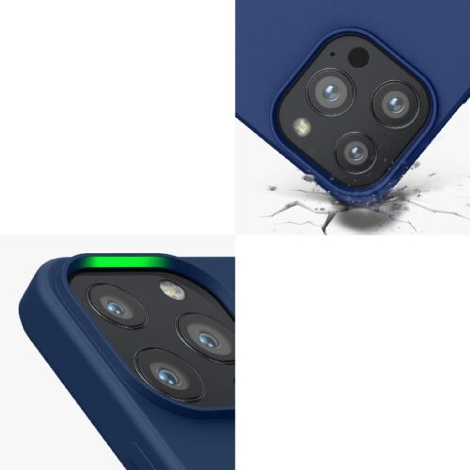 Husa pentru iPhone 13 Pro, Silicon, Albastru, 55962.116 fotografia produsului View 8 L