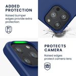 Husa pentru iPhone 13 Pro, Silicon, Albastru, 55962.116 fotografia produsului View 3 S