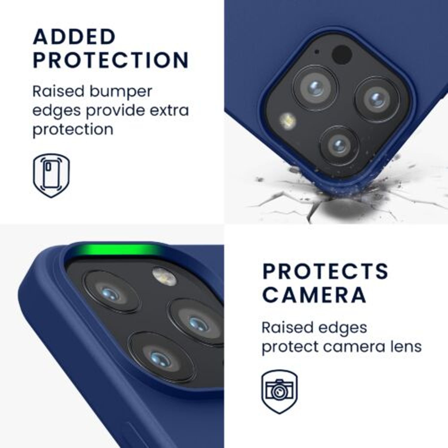 Husa pentru iPhone 13 Pro, Silicon, Albastru, 55962.116 fotografia produsului View 3 L