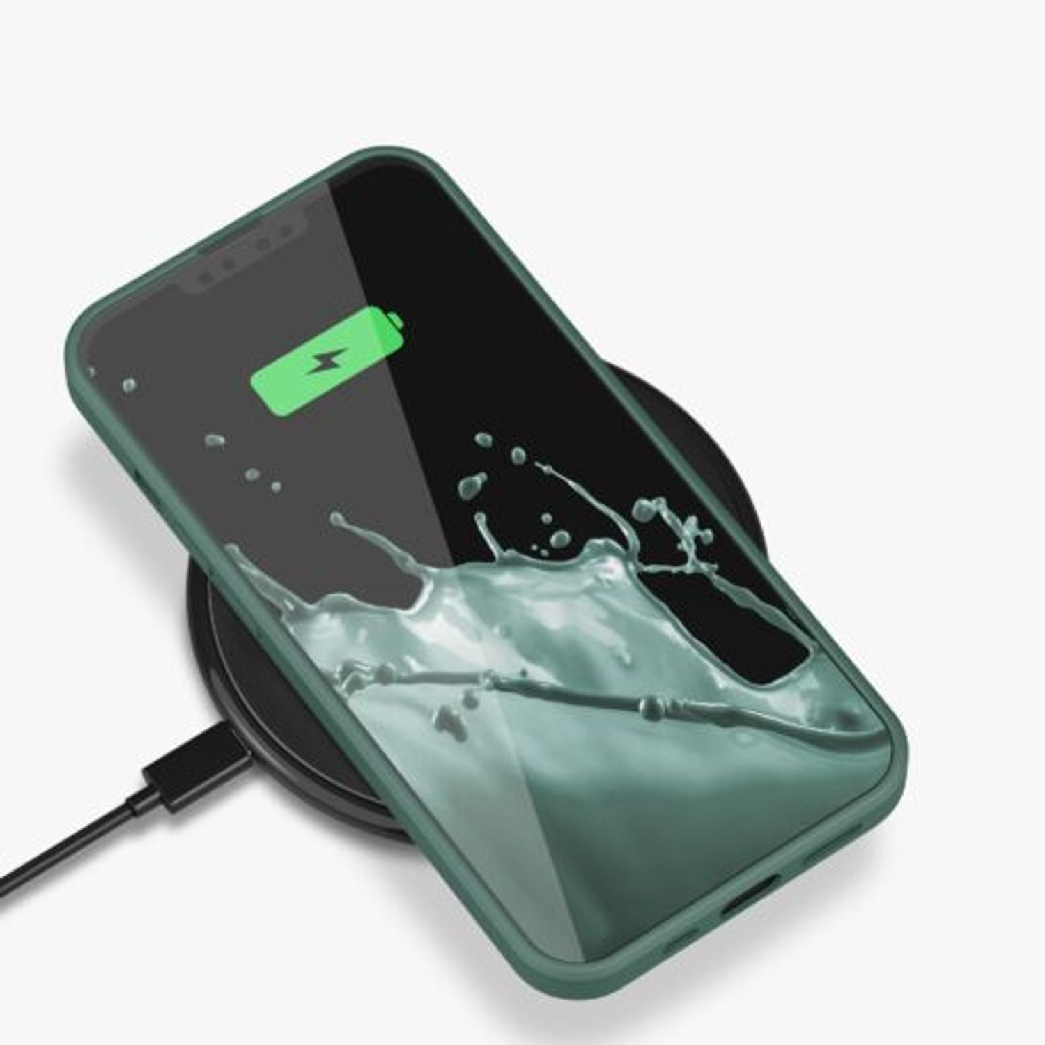 Husa pentru iPhone 13 Pro, Silicon, Verde, 55962.166 fotografia produsului View 11 L