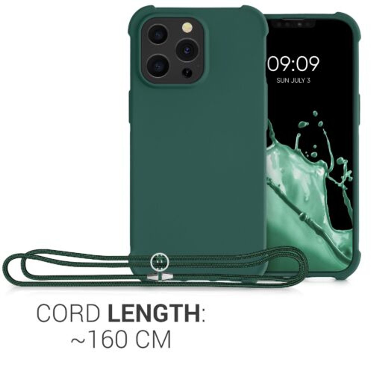 Husa pentru iPhone 13 Pro, Silicon, Verde, 55964.80 fotografia produsului View 6 L