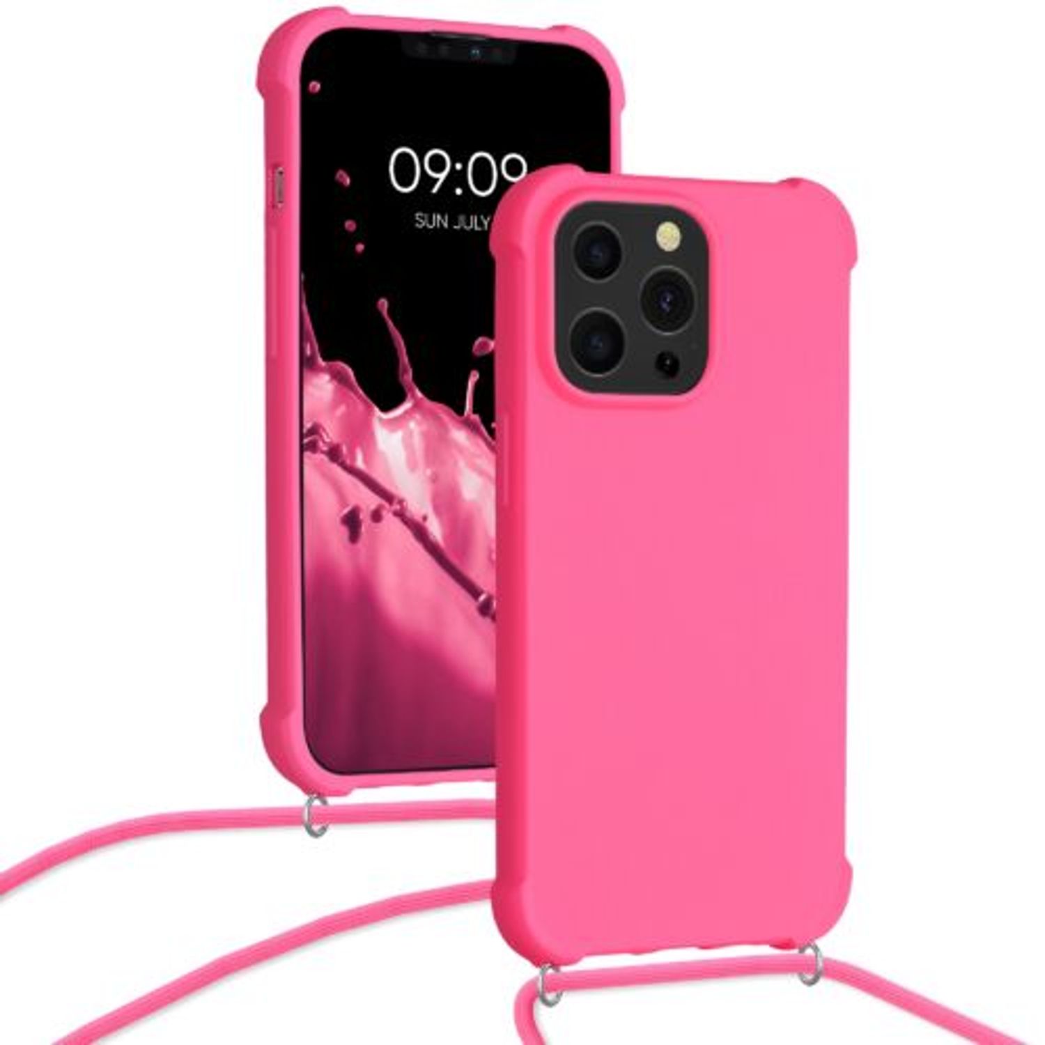 Husa pentru iPhone 13 Pro, Silicon, Roz, 55964.77 fotografia produsului View 3 L