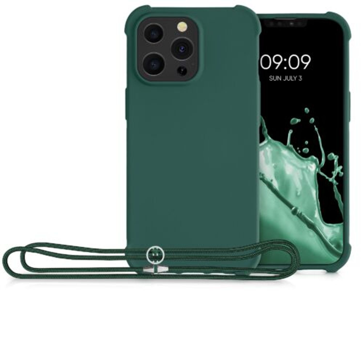 Husa pentru iPhone 13 Pro, Silicon, Verde, 55964.80 fotografia produsului View 8 L