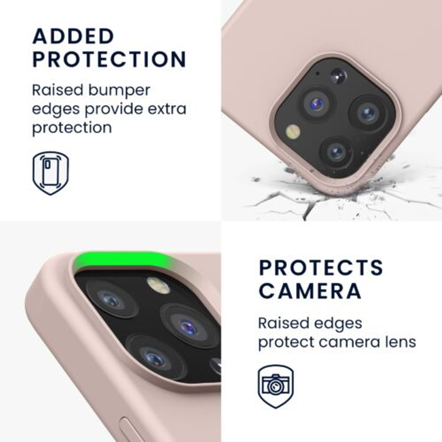 Husa pentru iPhone 13 Pro, Silicon, Crem, 55880.10 fotografia produsului View 4 L