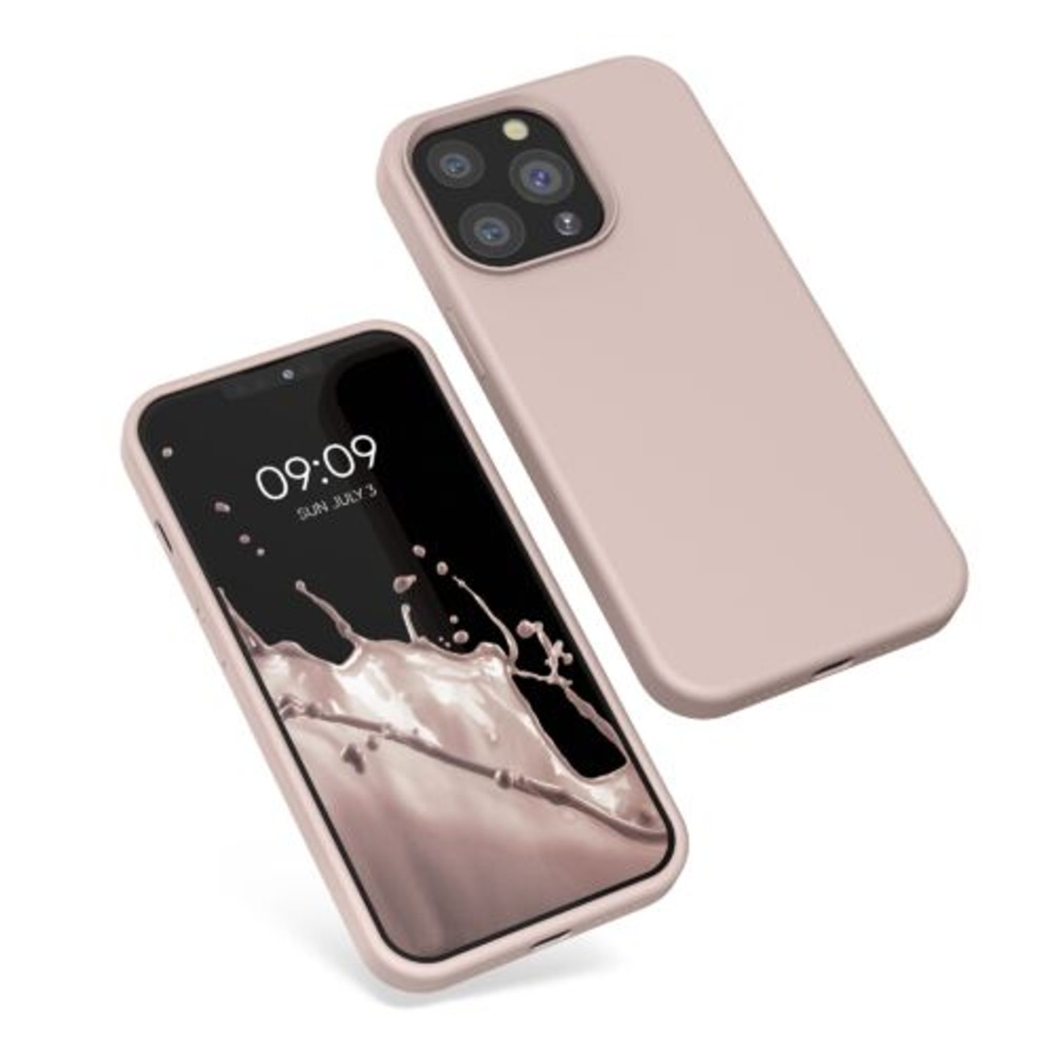 Husa pentru iPhone 13 Pro, Silicon, Crem, 55880.10 fotografia produsului View 2 L