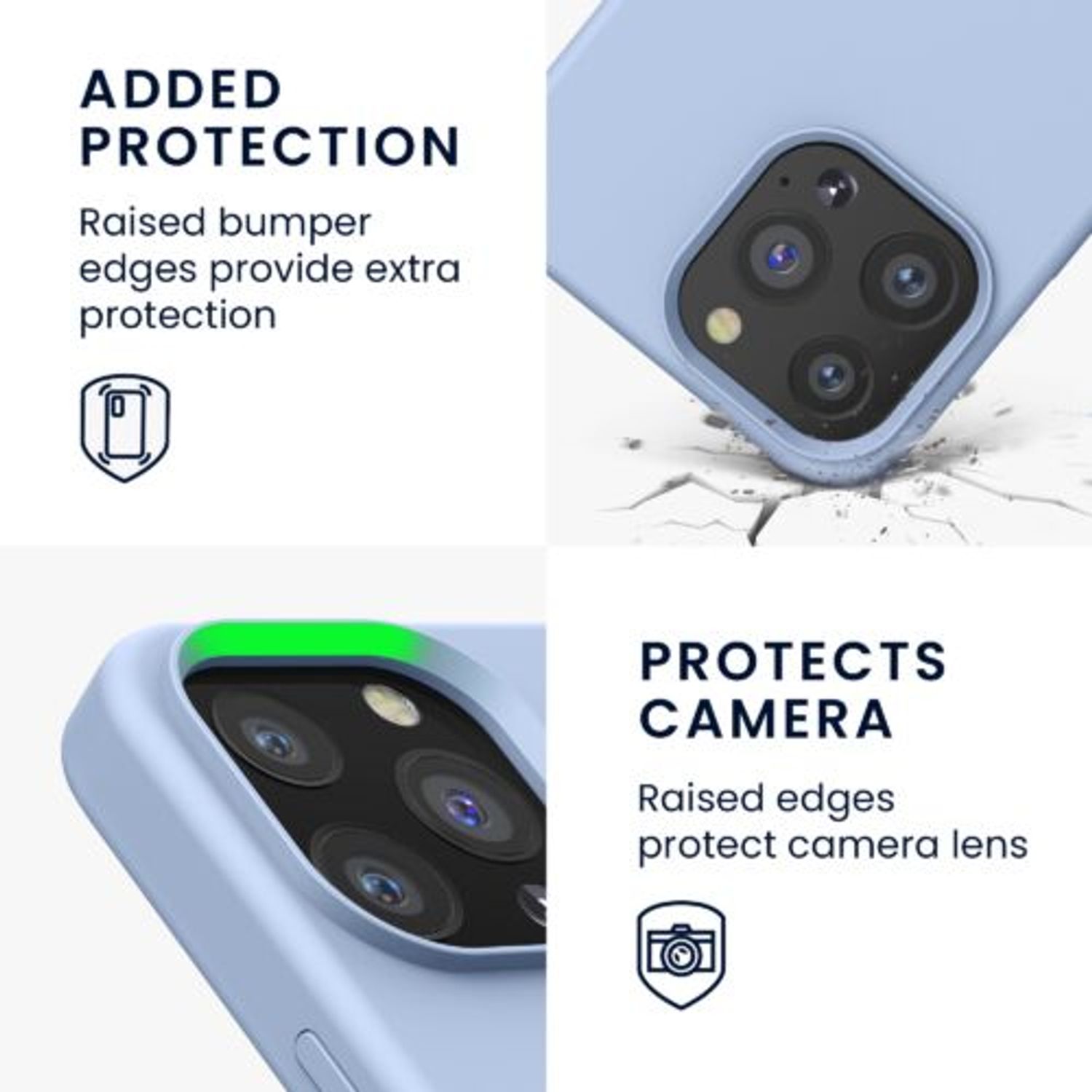 Husa pentru iPhone 13 Pro, Silicon, Albastru, 55880.58 fotografia produsului View 5 L
