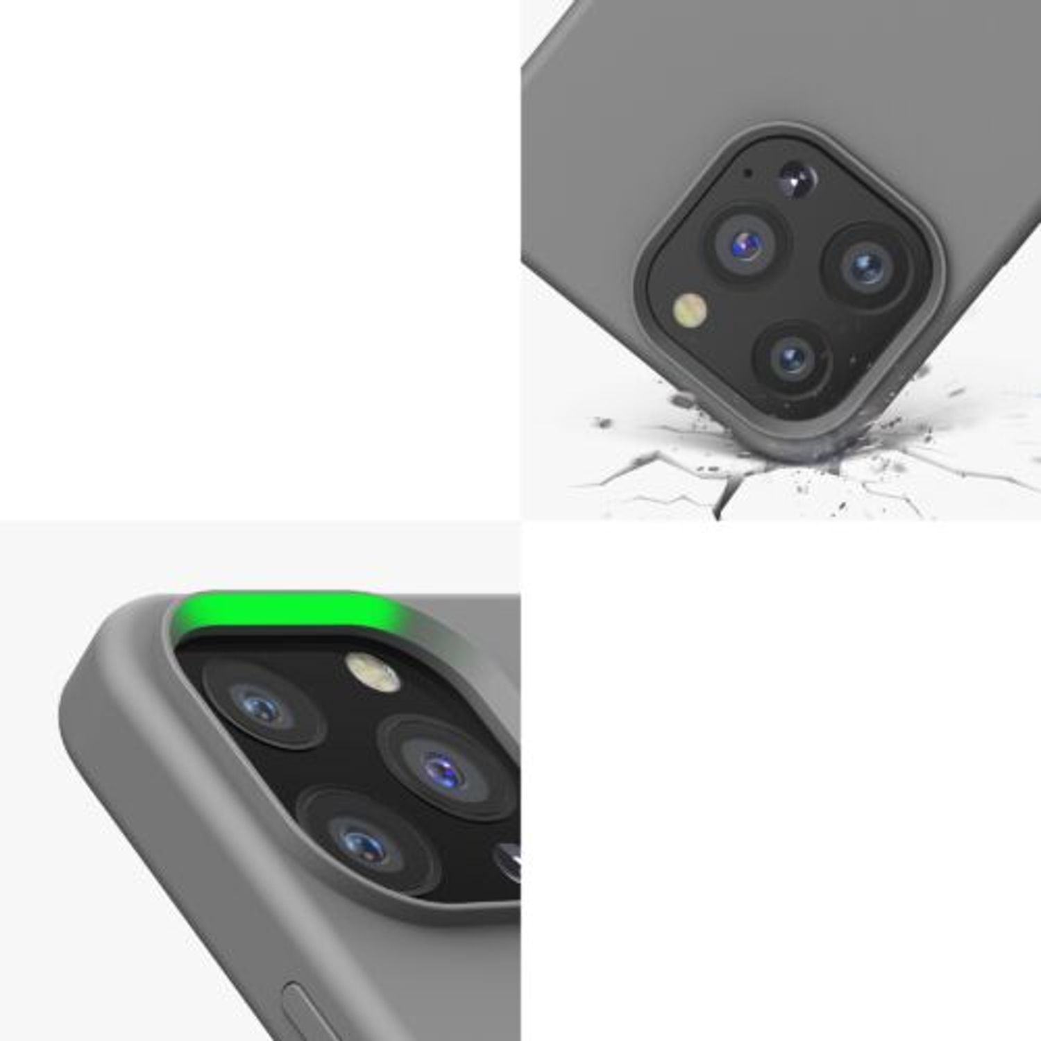 Husa pentru iPhone 13 Pro, Silicon, Gri, 55880.155 fotografia produsului View 8 L