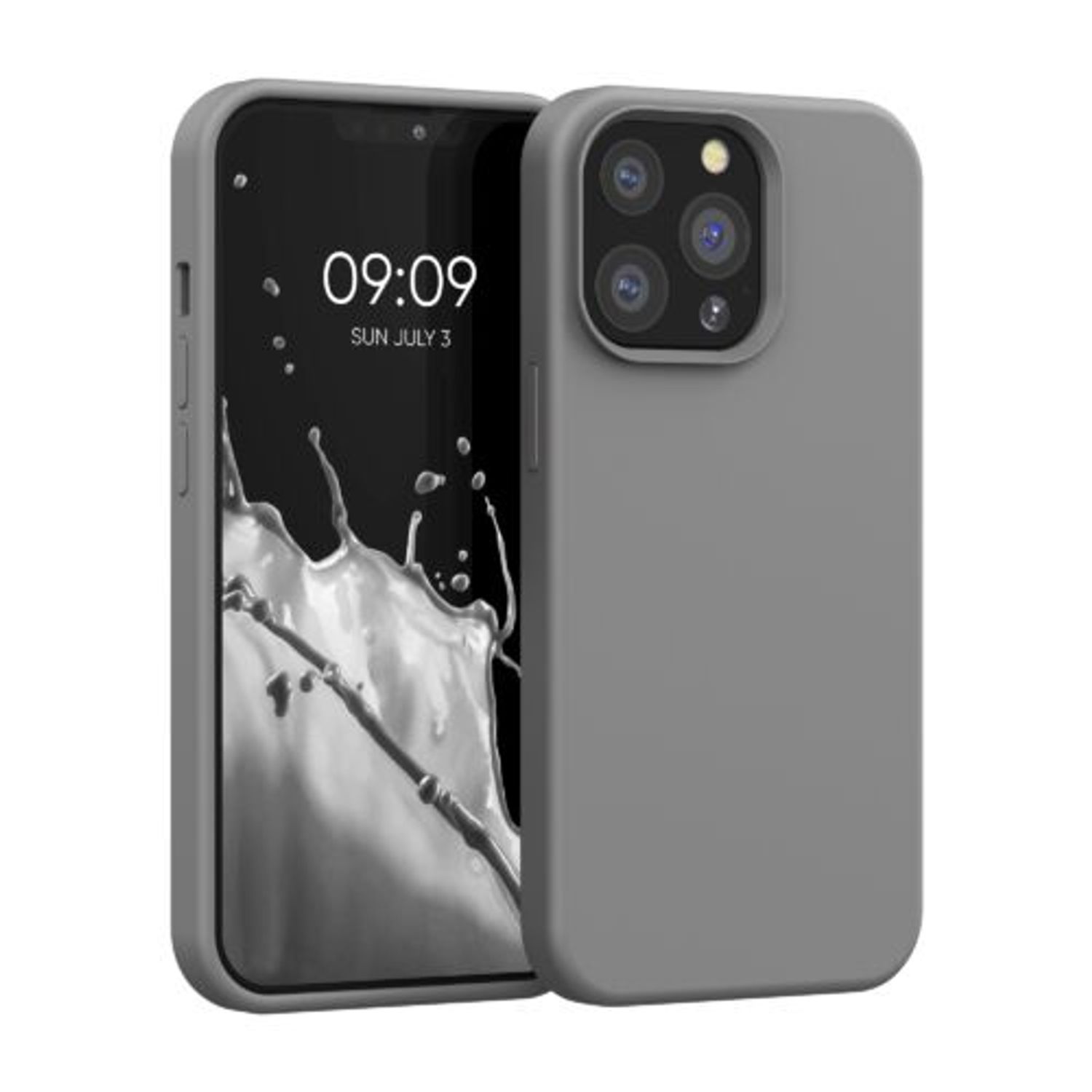 Husa pentru iPhone 13 Pro, Silicon, Gri, 55880.155 fotografia produsului